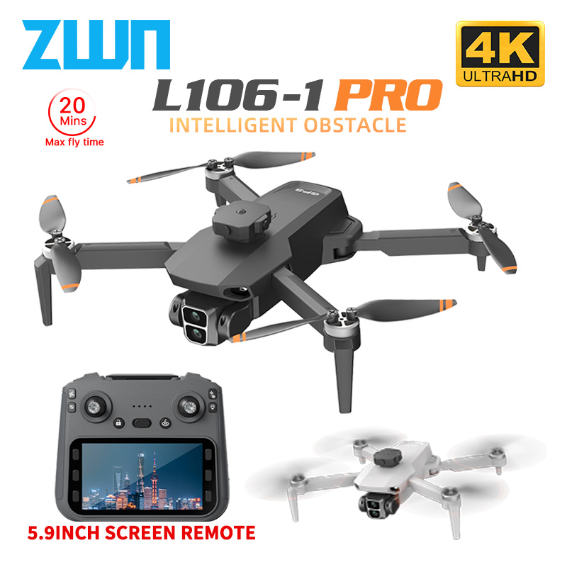 Rc Helicopter Case - L106-1PRO GPS Drone professionale con schermo